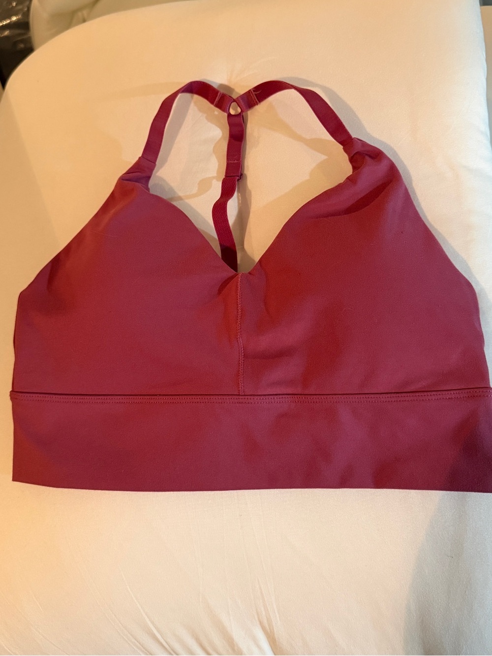Alphalete Racerback Bralette in Deep Berry / Maroon